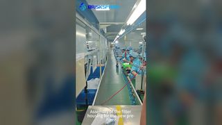 새 프리필터용 필터 하우징 조립