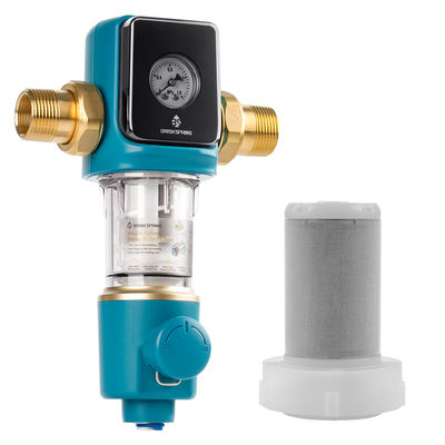 프리미엄 40 미크론 침전물 프리필터, BPA 프리 자동 역세척 스크레이퍼 포함 (가정용)