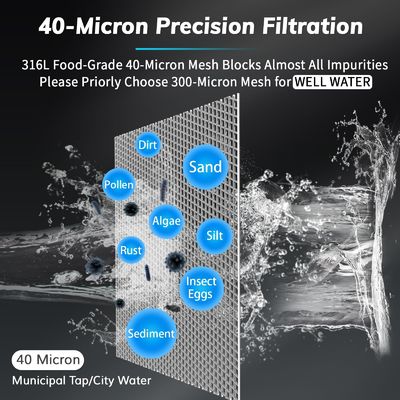 브릭스프링 스핀 다운 퇴적 전 필터 온 집