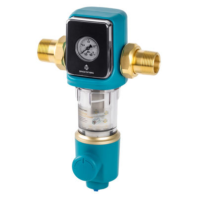 Auto Flush 22 GPM Flow Rate Water Pre Filter with 360 Degree Rotatable Connector for Whole House Use