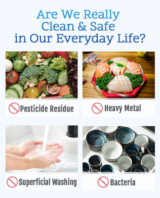 360° 회전 가능한 마이크로 나노 버블 수도꼭지 연장기, 리터당 1천억 개의 버블과 0.001-0.1MM 버블 직경으로 고효율 딥 클리닝