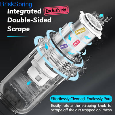 BPA 프리 스핀 다운 정수 필터, 1년 필터 수명, 4T 유량, 0.15-1.5MPa 수압