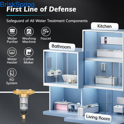 가정용 3/4인치 물 전처리 필터, 5T/H 유량 및 자동 세척 디자인