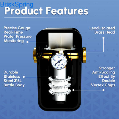 수도관 스케일 제거 필터, 주방, 욕실 및 배관 유지 보수를 위한 무염 연수기 대체