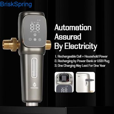 보편적인 완전 자동 하수 퇴적 필터 40 미크론 필터링과 SUS 316 스테인리스 스틸 메시 전체 집 보호를 위해