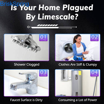 순수 물리 이온 양극화 기술 17-23.5L / Min 흐름 속도 및 NSF, RoHS, SGS, CE 인증으로 온 집 물 스케일 억제