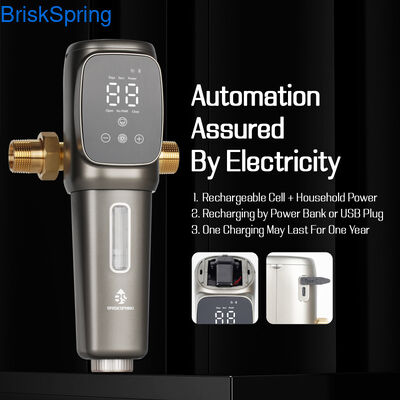 자동 백워치 사전 필터 지능형 퇴적 필터, 빌라, 아파트 및 가정용 물 입력용 높은 흐름 사전 필터