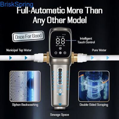 6T/H 고유량 및 스마트 터치 컨트롤이 있는 316L 스테인리스 스틸 메쉬 물 사전 필터