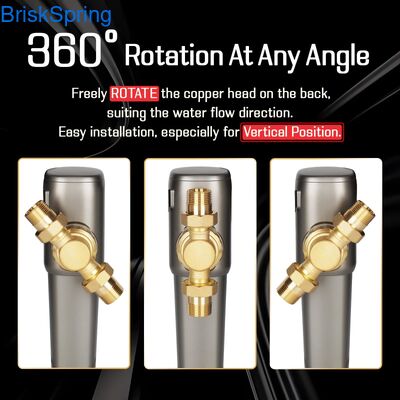 전실 316L 스테인리스 스틸 메시 스마트 터치 제어 6T H 흐름 속도와 함께 사전 물 필터