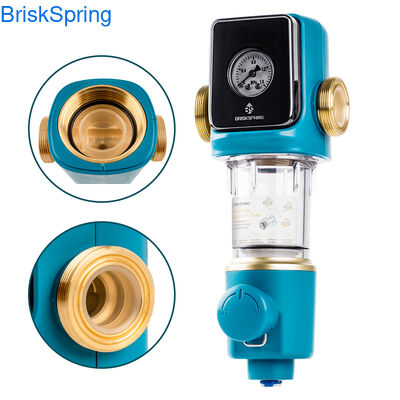 가벼운 전체 집용 물 사전 필터 식품 등급 스테인레스 스틸 반 차단 구조와 22 GPM 흐름 속도