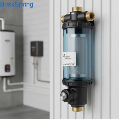 40 미크론 완전 자동 재사용 스핀 다운 물 필터 전체 집 퇴적 제거