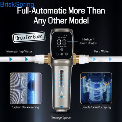 Fully Automatic 40 Micron SUS 316 Stainless Steel Sediment Filter for Whole House Water Pre Filtration