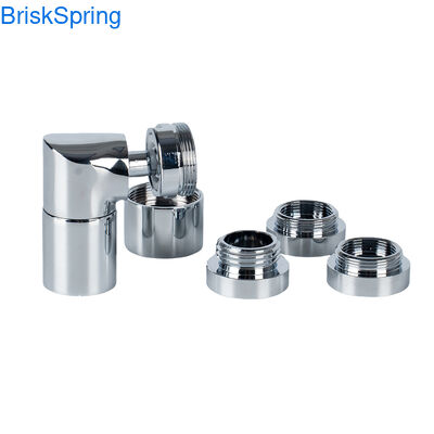 Compact Right-Angle 720 Degree Swivel Micro Nano Bubble Faucet Aerator with M22 M24 Connector