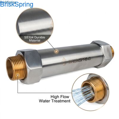 1인치 전용 주택용 물 경도 제거기, 시간당 1-2톤 유량, SS304 재질